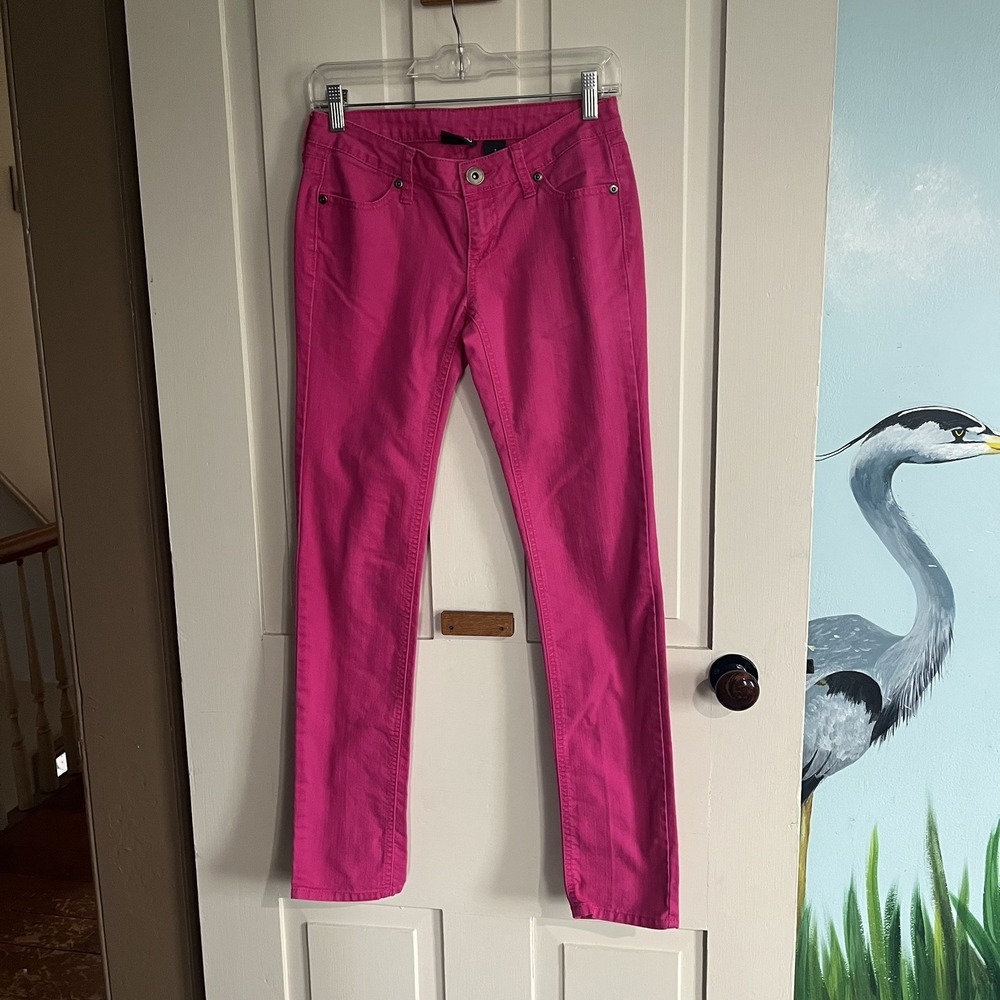 Women's Junior's City Streets Size 3 Pink Denim Jeans Pants Stretch
